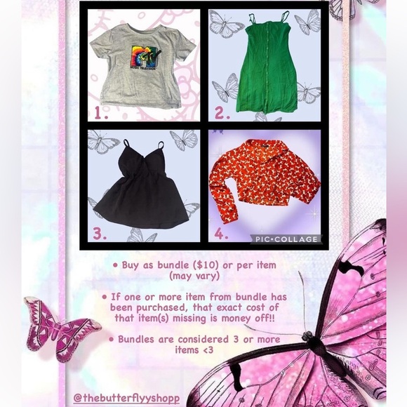 🦋💰SIZE SMALL BUNDLE DEAL💰🦋
#thebutterflyyshopp🦋 - Picture 2 of 3